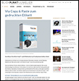 Presseecho in Blickpunkt Juwelier onine 03/2021 "Software eXtra4-dropIT"